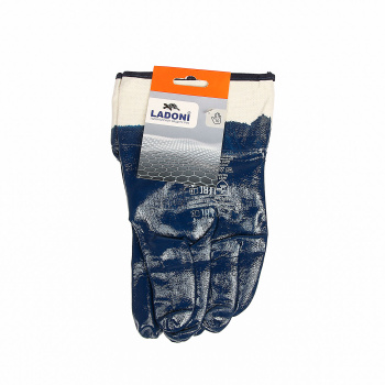 Перчатки рабочие нитрил, манжета-крага (851Р)  Ladoni *10/120 Перчатки рабочие нитрил, манжета-крага (851Р)  Ladoni *10/120