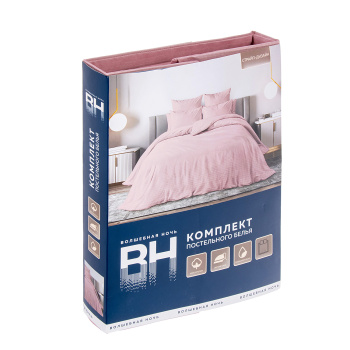 Постельное белье 1,5сп поплин Волшебная Ночь 8709/5 Silver Rose, наволочки 70*70 - 2шт *1/7