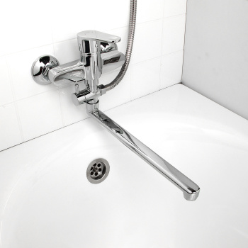 Смеситель для ванны Cersanit Cari, длинный излив, однорычажный Смеситель для ванны Cersanit Cari, длинный излив, однорычажный