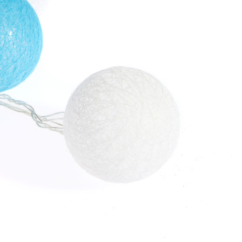 Гирлянда «Нить» Luazon Lighting, 5 м, фиксинг, белый, клубки морские 6 см, 20 LED, IP20, 220 В