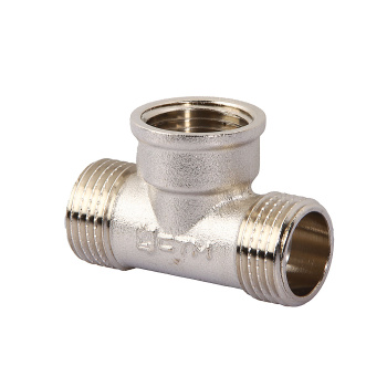 Тройник сантехнический 1/2"(Ø15) М/П/М CTM CRT12M12 (аналог ДЛ210) *10/90