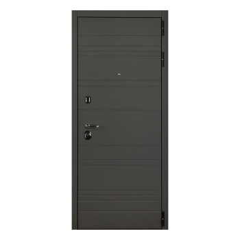 Дверь входная 2050х860х100 мм Дверной континент Новелло, правая, графит/белый Дверь входная 2050х860х100 мм Дверной континент Новелло, правая, графит/белый