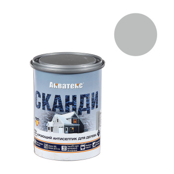 Антисептик 0.75 л для дерева АКВАТЕКС СКАНДИ, акриловый, кроющий, альпийское утро