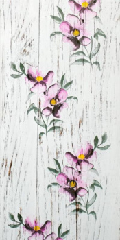 Панель ПВХ Провинция шиповник розовый СХ5052 0,25*2,7*7мм *12 см код ЗТ817