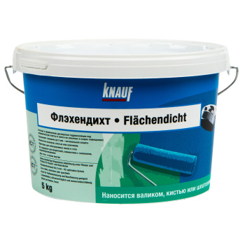 Гидроизоляция эластичная 5 кг Knauf Флэхендихт, бесшовная Гидроизоляция эластичная 5 кг Knauf Флэхендихт, бесшовная