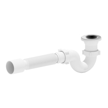 Сифон для душевого поддона 1 1/2"*40 с гибкой трубой 40x50 АНИ E115 *1/45