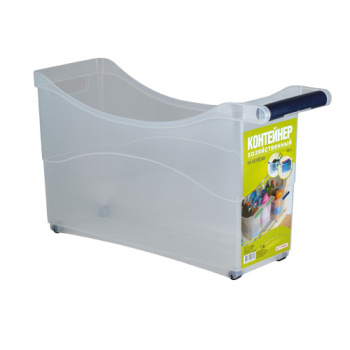 Контейнер д/хранения пластм.10л д/шкафа Выкатной 4 колесика 272х162х262мм арт.823 ("П-быт") *1/6