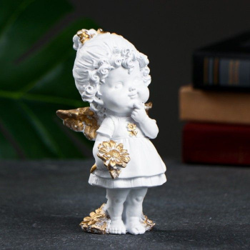 Фигура "Ангел с цветком" 8х7х14см 9405765