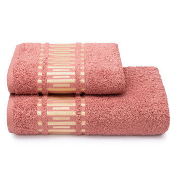 Полотенце махровое 70*130см Film reel цв.18-1436 розовый 460гр/м2 ПЦ-3501-5766 *2/8