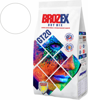Затирка для швов 2 кг BROZEX GT20, белый