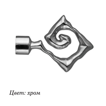 Наконечник DIY 16мм Руно Хром глянец (2шт)*1