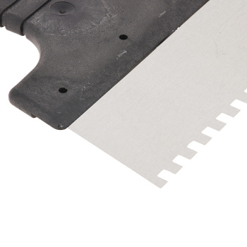 Шпатель малярный зубчатый 150мм нержавеющая сталь зуб 6*6 (арт.1205105) "Korvus"  *1/50 Шпатель малярный зубчатый 150мм нержавеющая сталь зуб 6*6 (арт.1205105) "Korvus"  *1/50