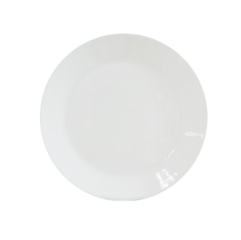 Тарелка стеклокерамика DECO Белая б/рис. мелкая d19см LMP75  *6/48