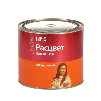 Лак НЦ-218Б Расцвет, 1.7 кг, для мебели, глянцевый