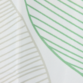 Штора для ванной V-line Листья орнамент, 180х180 см, полиэстер, с кольцами