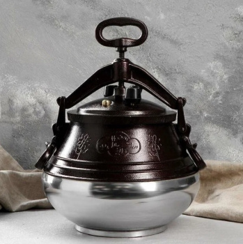 Казан алюм. "Афганский" "Скороварка" 10,0л Цветной d дна 200мм ("Rashko Baba") *1