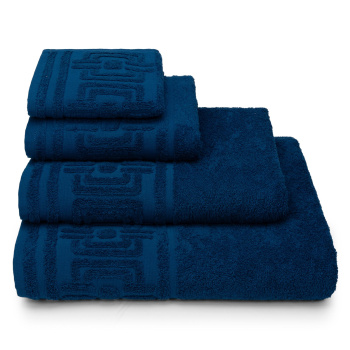 Полотенце махровое 50*90см Rhodes цв.19-4034 синий 360г/м2 ПЛ-2601-06355 *5/25