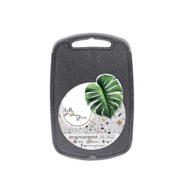 Доска разделочная пластм. "Granite" 215х143мм Серый арт.80305 ("Полимербыт") *1/24