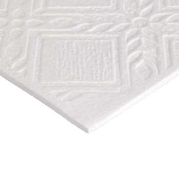 Плитка потолочная 50х50 см СОЛИД Рим, 2 м², белый