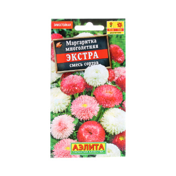 Семена Маргаритка Экстра смесь 0,05гр Аэлита цв *10/200