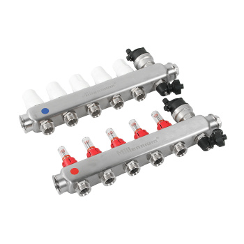 Коллекторная группа Millennium с расходомером, 5 выходов, с кранами