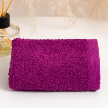 Салфетка махровая 30*50см цв.03-057 фиолетовый 360г/м2 Текстиль Центр *10