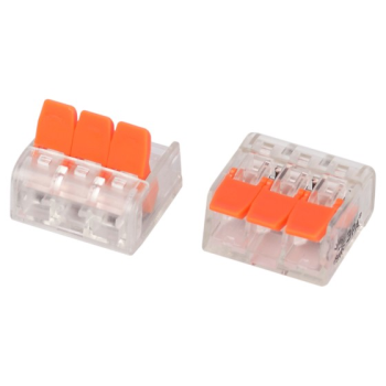 Клемма соединительная 3 конт. с рычажками 0,2-4мм2 (в уп4шт) Б0067915 * 1/40