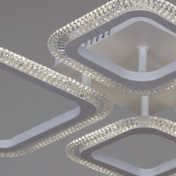 Люстра 09838-0.3-2+2 WH LED ПДУ	ПДУ+диммер+управление с телефона 3000-6000К S=14м2  *1/4