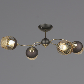 Люстра 04250-0.3-04 BK+AB Е27 60Вт S=16м2  *1