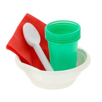 Одноразовая посуда Набор "Суповой" 5перс/20пр.: тарелки глуб.+стаканы0,2л+ложки+салф. *1/25 Одноразовая посуда Набор "Суповой" 5перс/20пр.: тарелки глуб.+стаканы0,2л+ложки+салф. *1/25