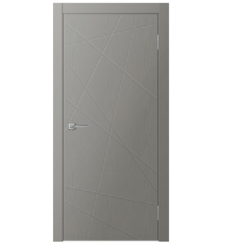 яяяДверь межкомнатная глухая ПВХ L5 Grey Soft серый 700 мм Двери ГУД *1