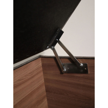 Пуф FORPOST, 42х41х40 см, куб, искусственная кожа, коричневый