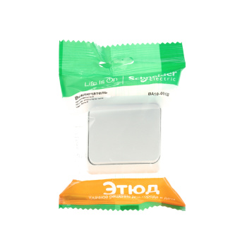 Выключатель "Этюд" ОП 1кл. белый ВА10-001В *10/25