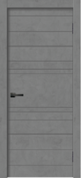Дверное полотно глухое 2000х600х37 мм Двери Гуд GEOMETRY-2, бетон/графит