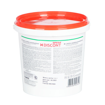 Краска акриловая для стен и потолков 1,5 кг Дисконт Ореол *1/6/336