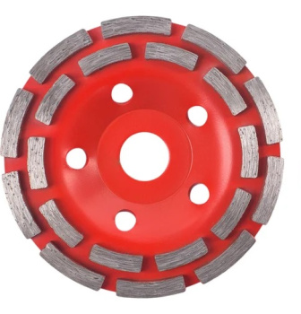 Чашка алмазная шлифовальная 125*22,20мм бетон/камень/кирпич двухрядная арт.592035 VIRA *1/20/40 Чашка алмазная шлифовальная 125*22,20мм бетон/камень/кирпич двухрядная арт.592035 VIRA *1/20/40