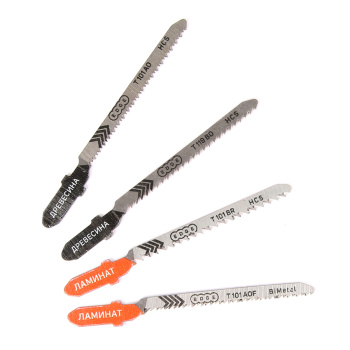 Пилки для лобзика (4шт.) 50мм НАБОР N3 (2ламинат+2дерево) EDGE *1