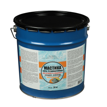 Мастика битумно-резиновая 20 кг ХозДвор, гидроизоляционная Мастика битумно-резиновая 20 кг ХозДвор, гидроизоляционная