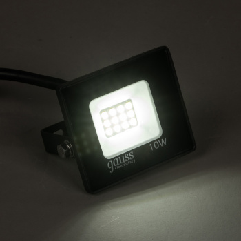 Прожектор светодиодный 10Вт 6,5К IP65 холодный 850Лм PROMO черный Elementary 613100310P *1/20