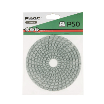 Алмазный гибкий шлифовальный круг Р50 125 мм мокрое шлифование RAGE by VIRA Алмазный гибкий шлифовальный круг Р50 125 мм мокрое шлифование RAGE by VIRA