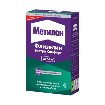 Клей для обоев Метилан Флизелин Экстра Комфорт, 54 м², 300 г