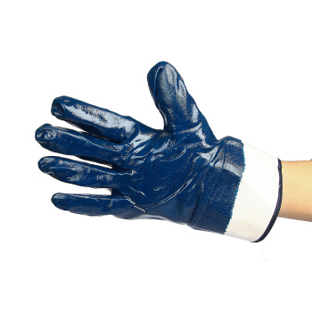 Перчатки рабочие нитрил, манжета-крага (851Р)  Ladoni *10/120 Перчатки рабочие нитрил, манжета-крага (851Р)  Ladoni *10/120