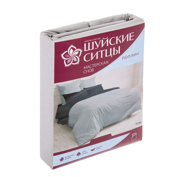 Постельное белье евро поплин Мастерская снов 19700 платина, наволочки 70*70см - 2шт *1/8 Постельное белье евро поплин Мастерская снов 19700 платина, наволочки 70*70см - 2шт *1/8