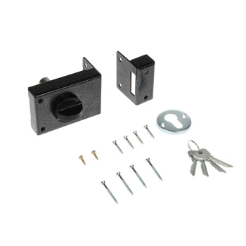 Замок накладной Омега ЗН 1, цвет серебро