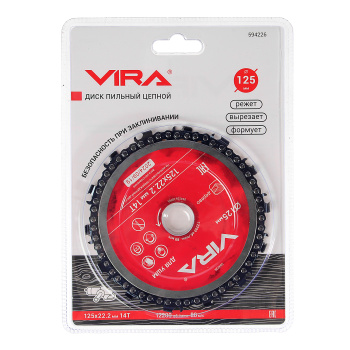 Диск пильный цепной для УШМ 125 мм VIRA