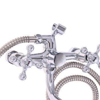 Смеситель для ванны Milardo Duplex, длинный излив, двухвентильный