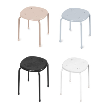 Табурет с пластм. квадр.сидением, металл.опоры с dтруб 22мм цвета:"микс" ТП02 "Ника" *10