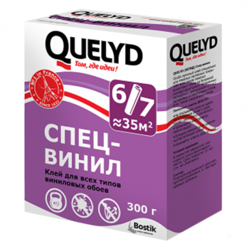 Клей для обоев виниловый Quelyd "Спец-Винил", 300г Клей для обоев виниловый Quelyd "Спец-Винил", 300г