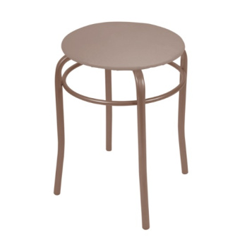 Табурет с мягким кругл.сидением, металл.опоры с dтруб 20мм "Ника 2" цв.:"микс" в РАЗОБР.виде ТПР2 *1