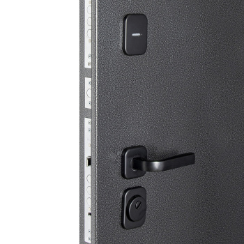 Дверь входная 2050х860х95 мм Дверной континент Брест, с зеркалом, правая, серебристый антик/белый матовый Дверь входная 2050х860х95 мм Дверной континент Брест, с зеркалом, правая, серебристый антик/белый матовый